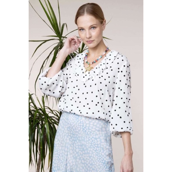 NWT! RIXO London Alora Cropped Blouse Top XS - Picture 7 of 11